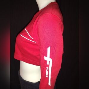 "FUBU" Sports Red Vintage Cropped Top
